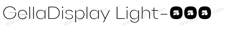 GellaDisplay Light字体转换